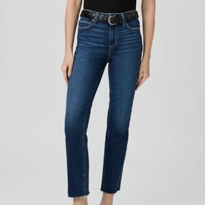 Paige Demin Cindy Straight Jean, Raw Hem, Size 31 P (25.5 inch inseam)